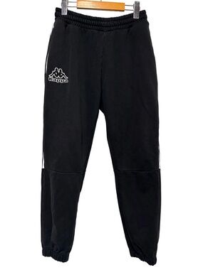 Kappa Black Logo Jogger Track Pants Streetwear Athleisure Men S